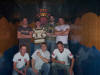 Unser Mannschaft von links oben: Lars, Johannes, Thomas, Andr�, Mirko, Felix, Andi